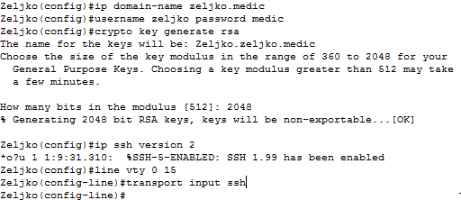 Cisco crypto key generate rsa general-keys modulus 2048 Cisco crypto key generate rsa general-keys modulus 2048