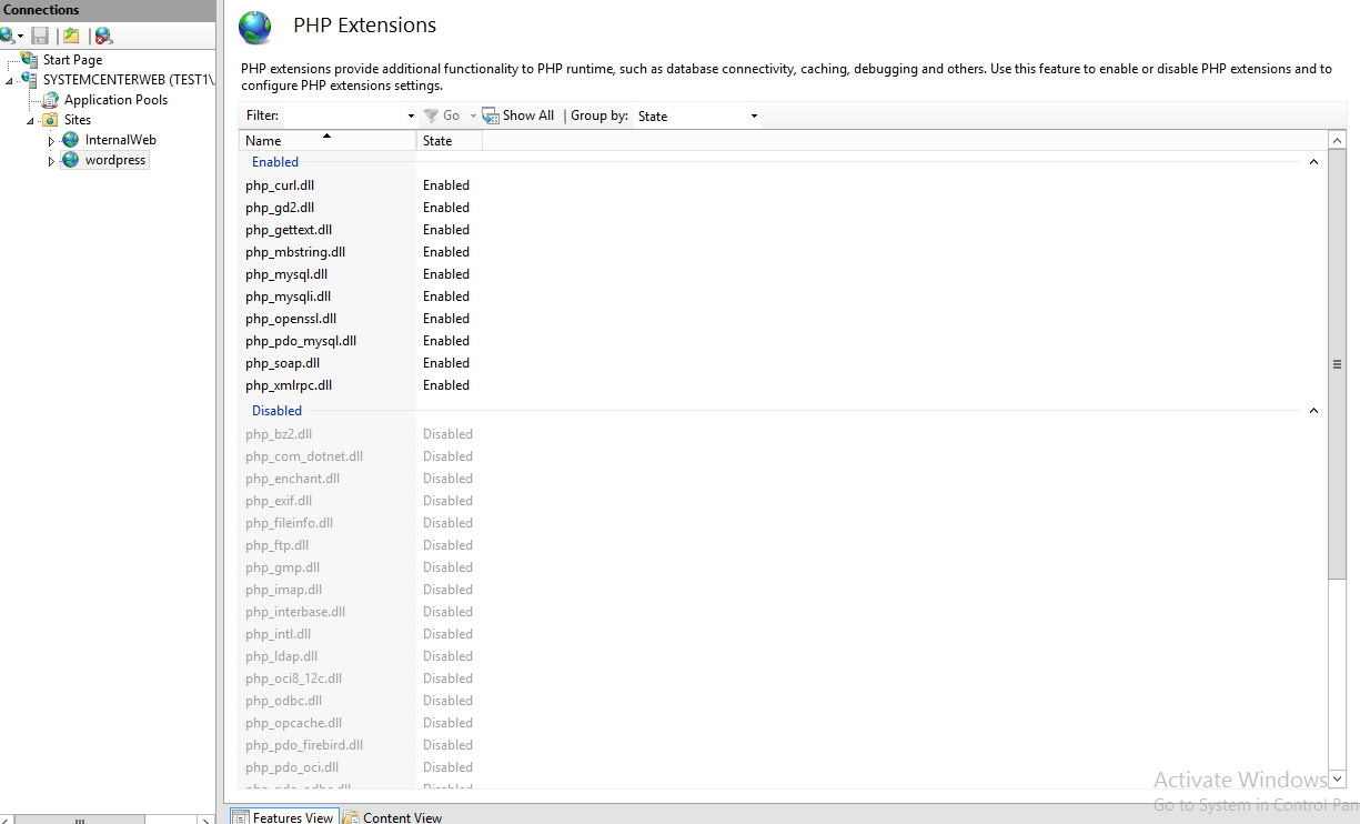 Configuration php