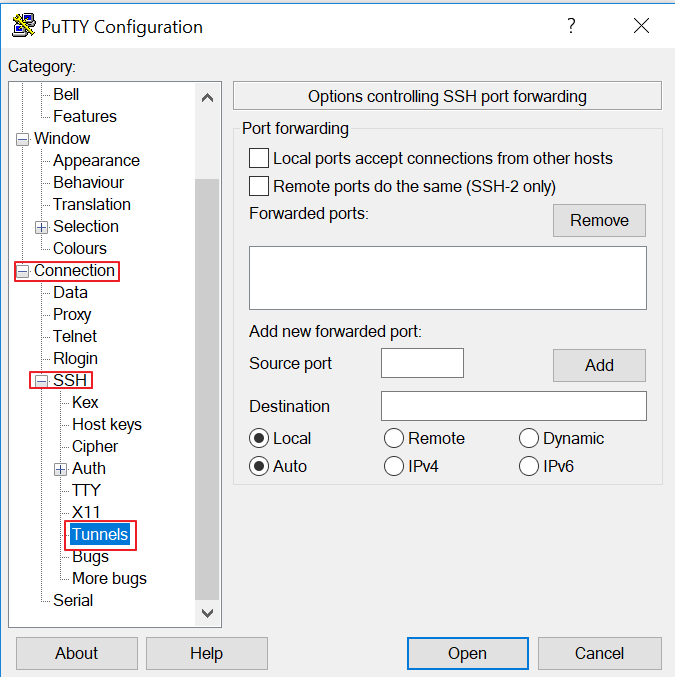 vnc through ssh