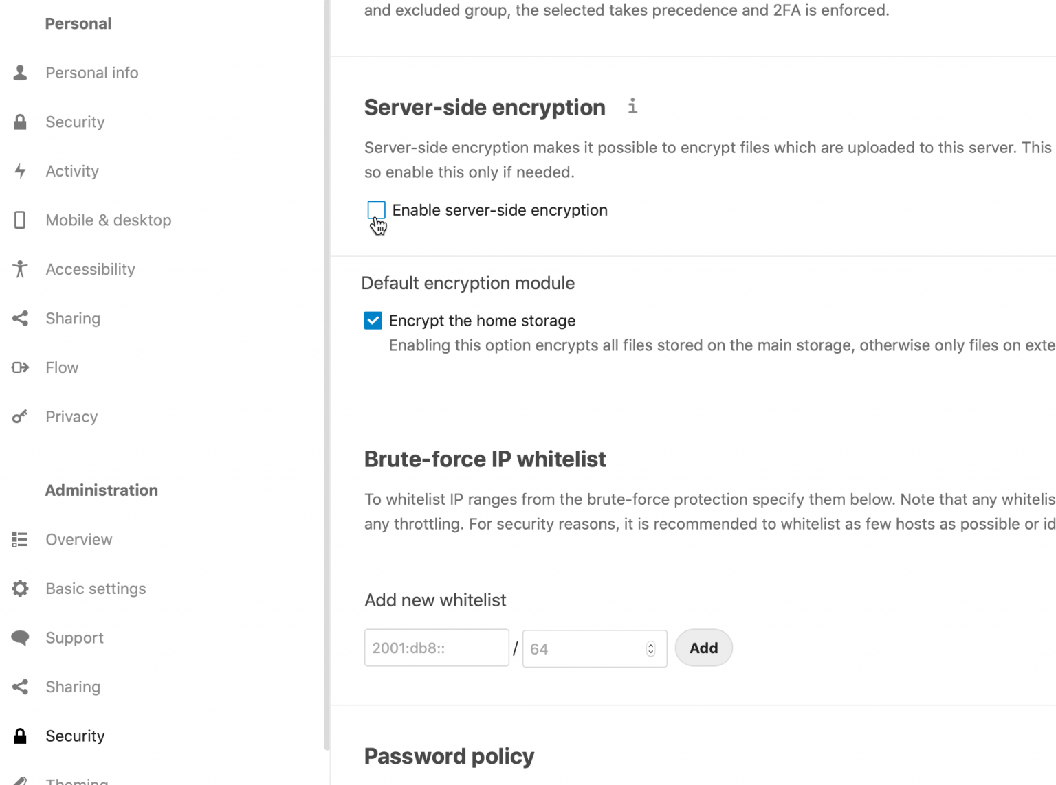 Enable server side encryption on Nextcloud IT Blog