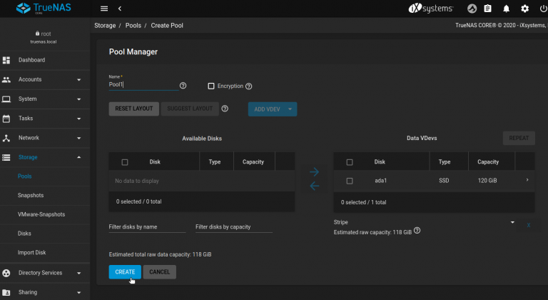 Configure disk in TrueNAS | IT Blog