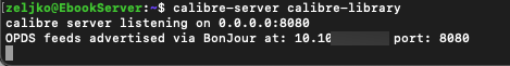 how to make a calibre server