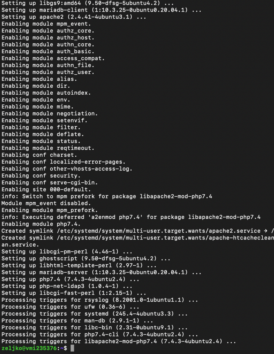 Post install script returned status 1