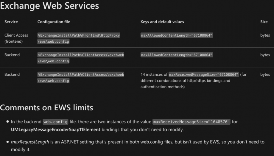 How to set mailbox/attachment/message limits in Exchange 2019 IT Blog