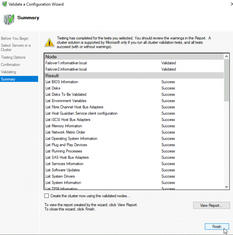 Create Failover Cluster in Windows Server 2019 | IT Blog